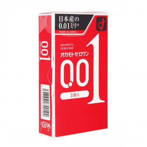 Okamoto 岡本 - 0.01 極限超薄安全套 (3片裝)